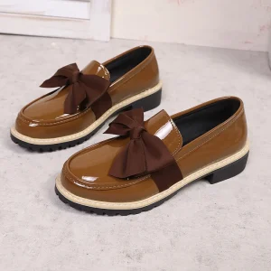 Customizable Women’s Shoes Multi-color Heightened Anti-slip Simple Lightweight Flat Slip-On Fashion Platform Loafers