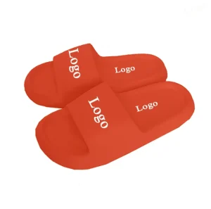 Customized Footwear United Kingdom Red Color Beach EVA Slide Slippers College Student Custom Logo Indoor EVA Slide Slippers