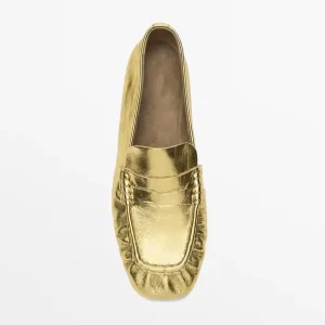 Customized High-quality Women’s Shoes Autumn/Winter Summer New Fashion Gold Light Weight Slip-On Casual Loafers