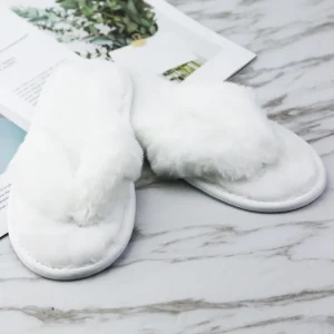 Customized Ladies Flat Slippers Women Plush Indoor Slipper Non slip Slides Sandals Indoor Slippers for Men