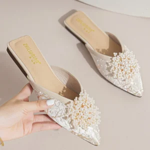 Customized Leather Slippers Women’s Sandals Luxury Slippers Wedding Bride Ladies and Women’s Dress
