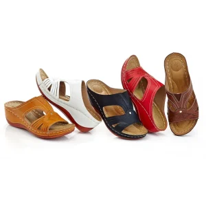 Customized OEM Factory Wedge Women Arch Support Comfort Sandals