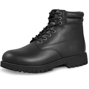 Customized Unisex Industrial Protective Work Boots Utility Steel Toe Safety Shoes Genuine Leather Upper Rubber Summer Autumn