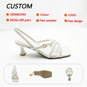 Customized Women’s High Heels Stiletto Heel Breathable With Exposed Toes Lightweight Simple Women’s Pumps Shoes