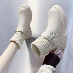 Customized Women’s Winter Warm PU Boots Casual and Comfortable for Snow Weather