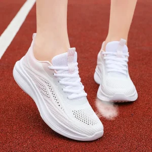 D1N Spring and summer casual sports men’s and women’s mesh breathable running shoes lightweight soft sole non slip running shoes