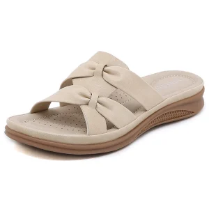 D637 5 New Spring European American Style Women’s Casual Lightweight Breathable Large Size Retro Wedge Comfortable Sandals