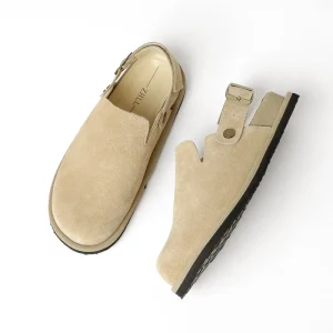 DZ-1 Extra Large Women’s Retro Baotou Half for French Leisure Style Fashion Anti Slip Lightweight Birken Shoes Wear
