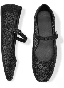 DZ-Y0 Women’s Shoe Girl Campus Shoe Women’s Breathable Woven Mesh Squared Toe Woman Casual Shoe School Shoe
