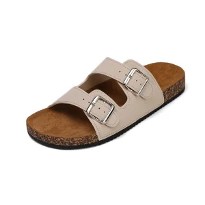 Designer Flat Black and White Cross Strap Pattern Sandals Women’s Lazy Simple Slippers Fashion