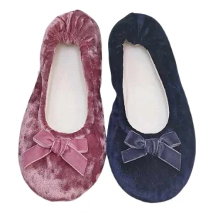 Disposable Flat Ballet Style Women’s Shoes Soft Lining Rollable Party Favors Slip On Closure All Seasons Fashionable Toe Design