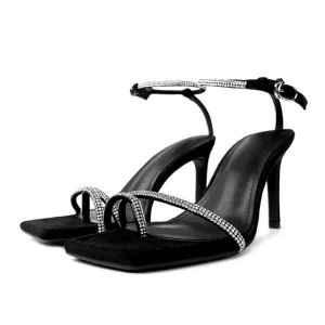 Dress Formal Shiny Rhinestone Women’s High Heel Shoes Office Wedding Dinner Party Grace Occupation Banquet Ladies