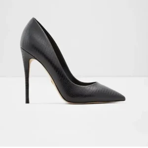 Dress Shoes Lizard Leather Pointed Toe Women Pumps Stiletto Ladies High Heel Shoes