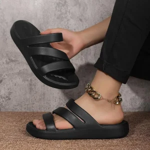 Drop Shipping Product Z style Summer Women’s Outdoor Fashion Platform Slippers Simple Flat Sandals