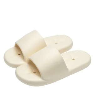 E0541 New Style Women Men Bath Slippers Lightweight Anti-Odor Indoor Thick Bottom Non-slip Massage Breathable Fashion Trend