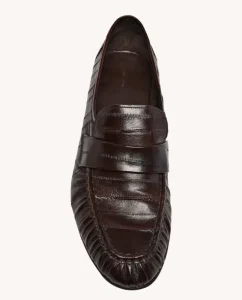 Eel Skin Leather Loafers Women Unisex Men Genuine Leather Dress Derby Shoes Brown Soft Eel Loafers