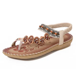 Elegant Sandals Women Hollow Casual Comfortable Summer Shoes for Women Print Wedges Ladies Beach Gladiator Sandals