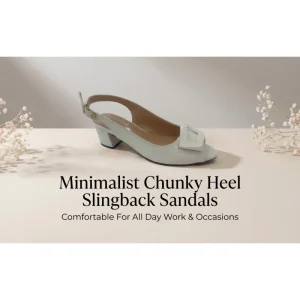 Elegant Sexy White Peep Toe Slingback Sandals Women’s High Heel Thick Heel Breathable Spring Summer Autumn Office Dress Shoes