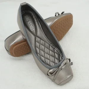 Elegant Style Spring Square Toe Ballet Flats Shoes Soft Comfortable Flat Slip On Large Size Floating Women’s Shoes