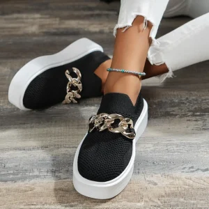 European Flying Woven Casual Shoes for Women Breathable Women’s Walking Style Fashion Trend Mesh Fitness