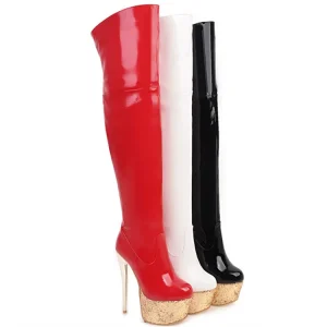 European and American Over Knee Elastic Boots Slim Heel High Heel Sexy Women’s Boots