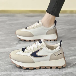 F232 10 Women’s Shoes Student Running Sneakers Thick Bottom Height Increasing Casual Walking Shoes