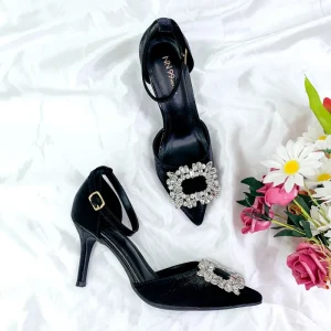 FACTORY MANUFACTORY fabrica XH3111 A1 Party Wedding Diamond Bow Women’s Shoes Latest Design Pointed Toe Pumps Ladies High Heeled Shoes for Women