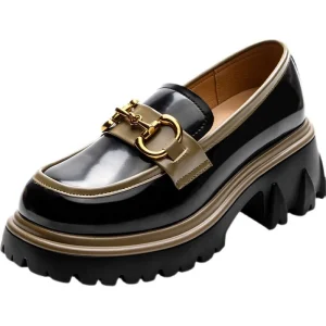 Factory Customized Loafers Shoes for Women New Fashion Leather High Pumps Women Shoes Casual High Quality Ladies Loafers