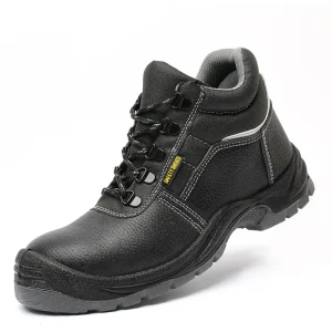 Factory Direct Customizable Men’s Women’s Steel Toe Work Boots Anti Skid Oil Resistant Industrial Fashion PVC Leather