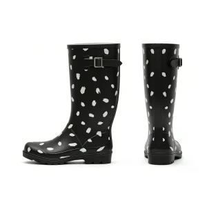 Factory Direct High Performance Knee High Rubber Material Waterproof Anti slip Women’s Rain Shoes Rain Boots