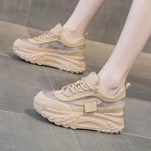 Factory Direct Mesh Casual Sneakers Spring and Summer Women’s Platform Sneakers