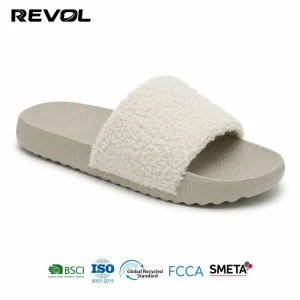 Factory Direct Plush Upper Women’s Summer Slipper Platform Flip Flops Recyclable Breathable Anti Slippery & Lightweight