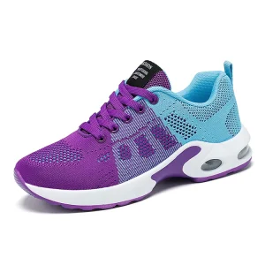 Factory Direct Sales Fashion Women’s Breathable Anti-Slip Comfort Air Cushion Sports Shoes Tennis Sneakers