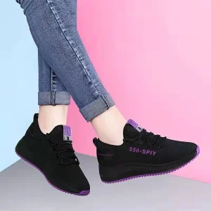 Factory Direct Sales of Breathable Fashion Casual Women’s Shoes European and American Style Mesh Female Sneakers