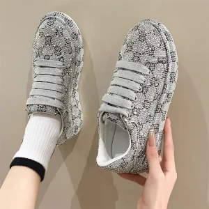 Factory Direct Women Comfortable Sneakers Rhinestone Sneakers for Women Women’s Fashion Sneakers Casual