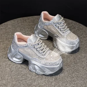 Factory Direct Women’s Fashion Sneakers Rhinestone Sneakers for Women Ladies Designers Sneakers