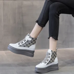 Factory Direct Women’s Platform Sneakers High Top Canvas Sneaker Women’s Fashion Sneakers Casual