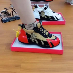 Factory Large Women’s Fashion Sports Casual Shoes Outdoor Sports PU Women’s Shoes