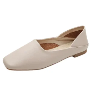 Factory OEM Fashion Dress Shoes Office Lady Slip-On Flat Shoes for Women Summer Light Printed New Style