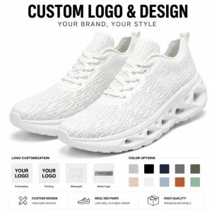 Factory OEM ODM Custom Running Lightweight Breathable Mesh Sneakers Comfortable Athletic Sports Low MOQ Custom Logo