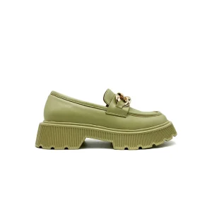 Factory Platform Loafers Women Shoes High Quality Flat Cool Shoes for Girls Casual Chain Detail Shoes for Women