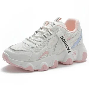 Factory Price Breathable Low Top Lace Up Running Shoes Flat Women’s Sports Casual Walking Shoes