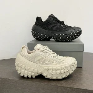 Factory Spring Custom Men’s Women’s Walking Shoes Casual Sports with Stud Chunky Thick Bottom Unisex Sneakers