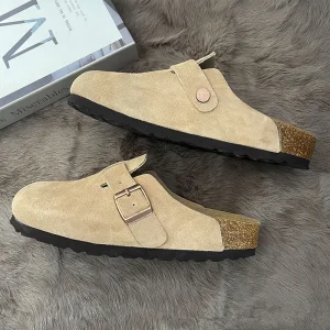 Factory Stock Birkenstooks Slipper Customized Logo for Women Popular Designer Brand Genuine Leather Suede Mules Clogs