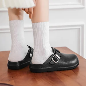 Factory Woman Closed Toe Flat Clogs Light Weight Quick Try Outdoor Walking Casual Clogs