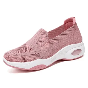 Factory Women’s Low Top Sports Walking Breathable Mesh Flat Sneakers