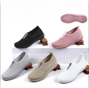 Factory Women’s Trendy Fly Knit Breathable Cushioning Autumn Casual Shoes