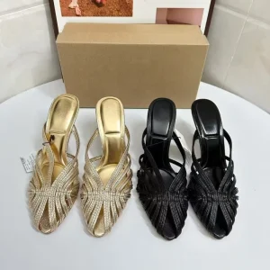 Factory Z Women’s Sexy Elegant Ankle Strap Closed Toe Thick Heel Slide Sandals Summer Outdoor Casual Shoes