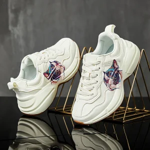 Famous Designer Casual Shoes Top Quality Women’s Sneakers Original Logo Trendy Walking Shoes