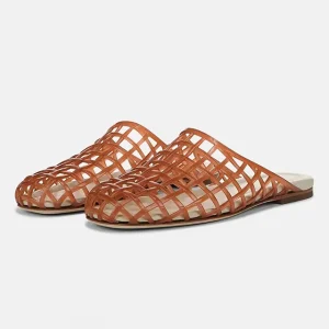 Fashion Beach Jelly Sandals Slides Mule Shoes Hollow Jellies Blue PVC Mesh Slippers for Women